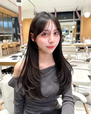 ミディアム カラー 🇰🇷韓国風くびれ ヘア🇰🇷中村優大のヘアスタイル