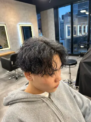 ショート カラー パーマ メンズ メンズ特化 👑YUTAのヘアスタイル