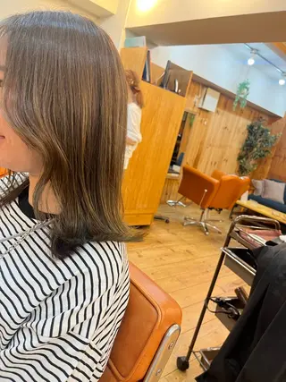 ミディアム ⚪️髪質改善 縮毛 店長 コウ⚪️のヘアスタイル