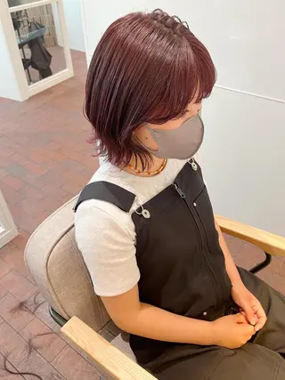 ショート カラー 片岡 由依のヘアスタイル