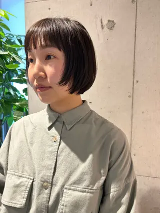 ショート カラー ショートウルフくせ毛 お任せくださいのヘアスタイル
