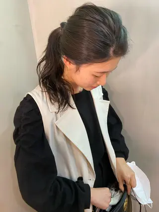 ロング カラー 武智 未来のヘアスタイル