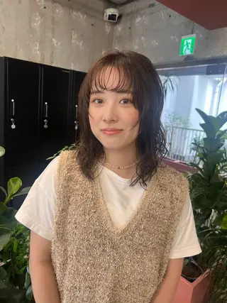 ミディアム ほらぐちるい𖤐 /レイヤー/ツヤ感のヘアスタイル