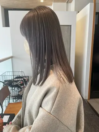 ミディアム カラー ヘアアレンジ アイブロウ ミニボブ/ブリーチ 🌈MISATOのヘアスタイル