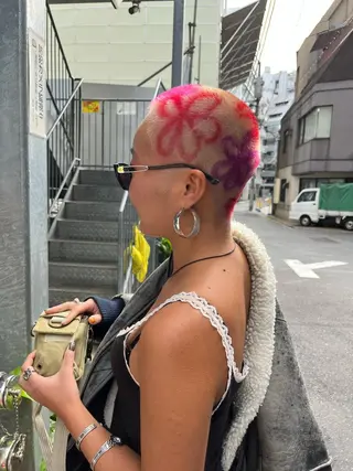 ショート カラー パーマ ヘアアレンジ メンズ キッズ ネイル マツエク・マツパ アイブロウ HIROKO / 透明感暖色カラー🎀のヘアスタイル