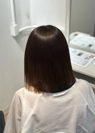 セミロング パーマ 艶髪カラー/ 茶屋町/王子凌汰のヘアスタイル