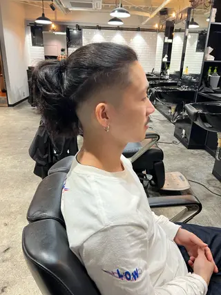 ロング メンズ BORDO所属・竹内 奨のヘアスタイル