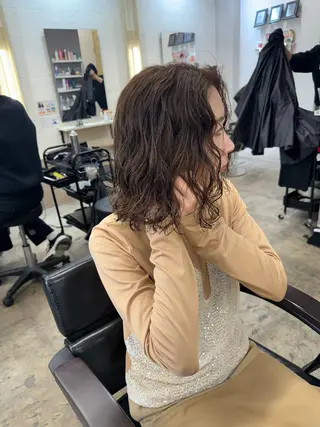 ショート カラー パーマ 早瀬裕之 パーマのヘアスタイル