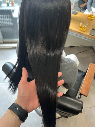 ロング カラー OFF YUYAのヘアスタイル