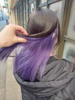セミロング カラー ブリーチ・ハイトーン 特化🎉内山のヘアスタイル