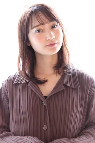 セミロング カラー 眠れるヘッドスパ✨ chacoのヘアスタイル