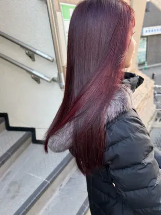 ロング カラー 渋谷　今泉ひろき 髪質改善×美髪矯正のヘアスタイル