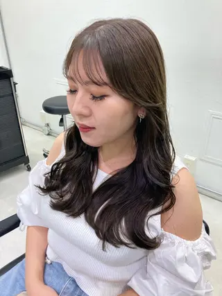カラー 💖ブリーチなし透明 感💖ASAHIのヘアスタイル