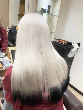 ロング カラー 🌈派手髪ハイトーン 🌈鈴木亮太🌈のヘアスタイル