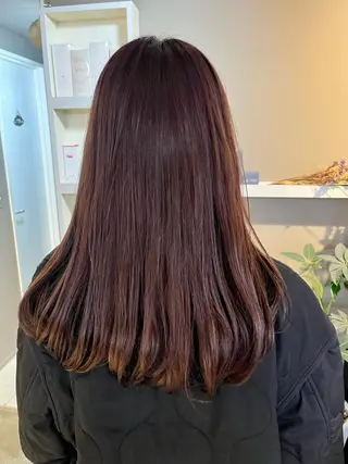 ロング カラー ヘアアレンジ キッズ マツエク・マツパ アイブロウ 透明感カラー🤎 ゆりのヘアスタイル
