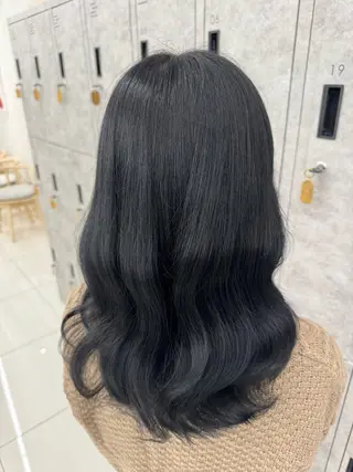 ロング カラー 韓国レイヤー/ 顔まわり/西野和裕のヘアスタイル