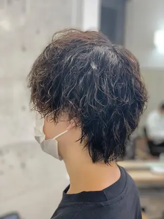 ショート パーマ メンズ クセを最大限に活かす メンズパーマ奈良大祐のヘアスタイル