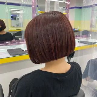 セミロング カラー ヘアアレンジ mai🍑暖色カラー /レイヤー💖のヘアスタイル