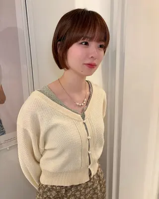 ショート riria/ボブ /ショート/レイヤーのヘアスタイル