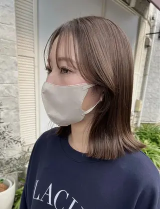 カラー 山崎結菜 髪質改善💎のヘアスタイル