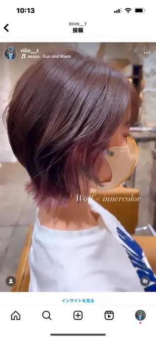 ショート カラー ヘアアレンジ 名駅/垢抜けカラー/ 髪質改善/リナ♡のヘアスタイル