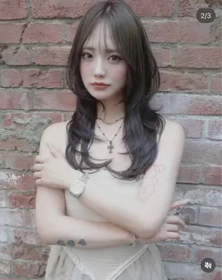 セミロング 中島 雄斗のヘアスタイル