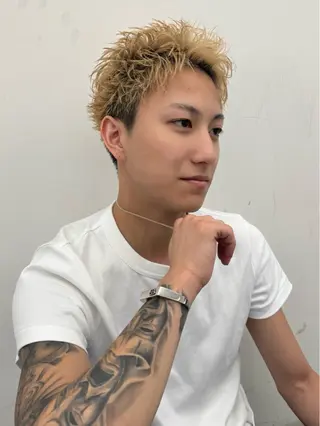 メンズ メンズカットパーマ 伊藤瑠星のヘアスタイル