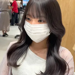 セミロング カラー 顔周り特化/韓国ヘア /レイヤー/吉野幸大のヘアスタイル