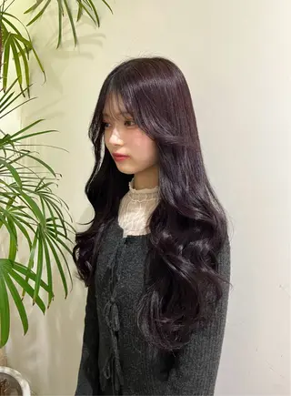 ロング カラー 韓国風ヘア さらのヘアスタイル