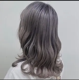 ロング カラー パーマ ヘアアレンジ ♡透け感カラー 大賀哲平♡のヘアスタイル