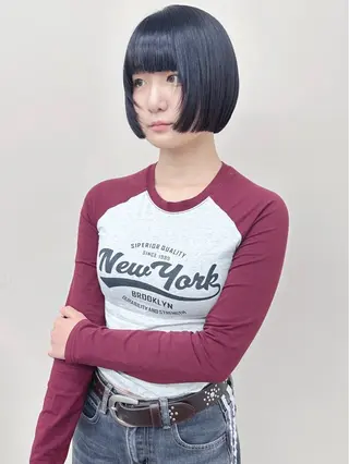 ショート 小顔ボブ/お悩み解決 /ボブパーマ/とういのヘアスタイル