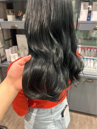 ロング カラー メンズカット パーマ飯野友喜のヘアスタイル
