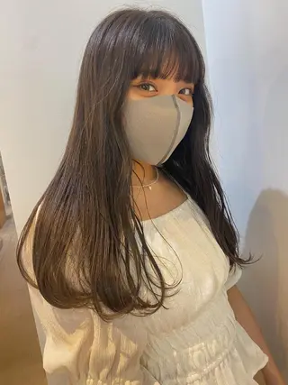 ロング カラー 砂原 ひよりのヘアスタイル