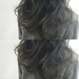 セミロング カラー ヘアアレンジ 【公式】amble luxe池袋東口🩷のヘアスタイル