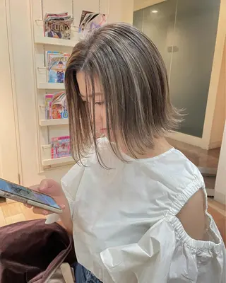 ミディアム カラー WATANABE YUTOのヘアスタイル