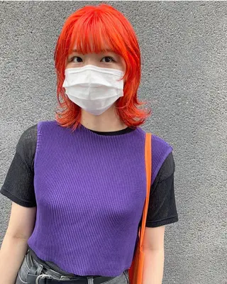 ミディアム カラー eri kinjoのヘアスタイル