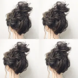 ロング カラー ヘアアレンジ 🫧柔色/トレンド カラー/川辺晴加のヘアスタイル