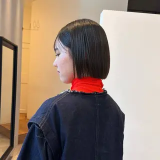 ショート お悩み改善ボブ 顔まわりカット/こうのヘアスタイル