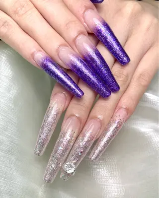 ネイル アヤメネイル 最新チップスカルプのネイルデザイン