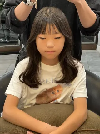 セミロング 佐藤 慧のヘアスタイル