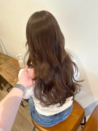 ロング カラー ヘアアレンジ Himawari♡ 柔らかいカラーのヘアスタイル