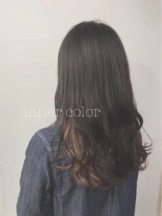 ロング カラー ぱつっとボブ/ 小野あかねのヘアスタイル