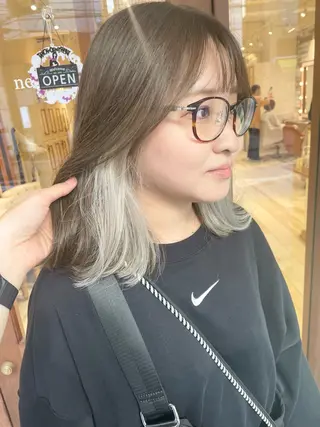 ミディアム カラー 清水　ちひろ ✄トップスタイリストのヘアスタイル