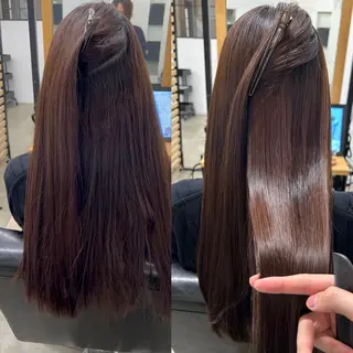 ロング 1回で綺麗になる 髪質改善 小山光のヘアスタイル
