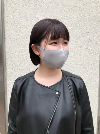 ショート ボブ♡柔らかいカラー 實松栞理のヘアスタイル