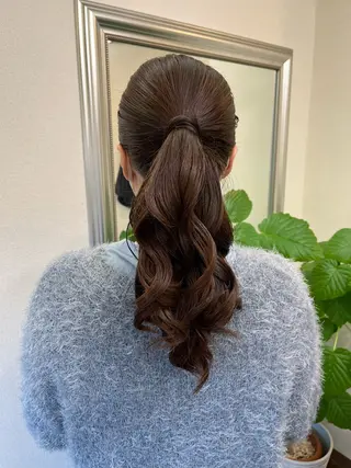 ロング カラー パーマ ヘアアレンジ yukimi .のヘアスタイル