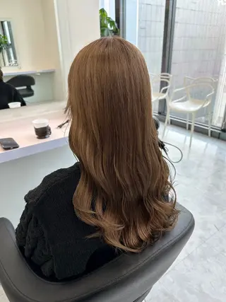 ロング カラー パーマ ヘアアレンジ メンズ 🤍透明感カラー🤍 似合わせ🤍AINEのヘアスタイル
