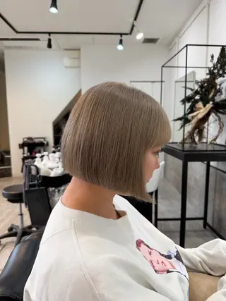 ミディアム カラー ブリーチ/髪質改善/ メンズ/ KOKIのヘアスタイル