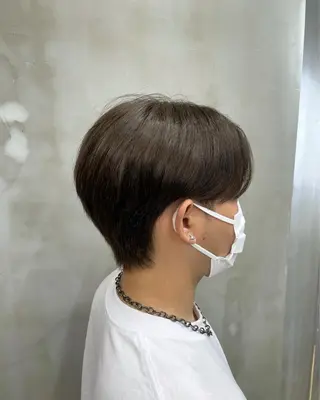 ショート メンズ メンズサロン代表 曲がる縮毛矯正のヘアスタイル