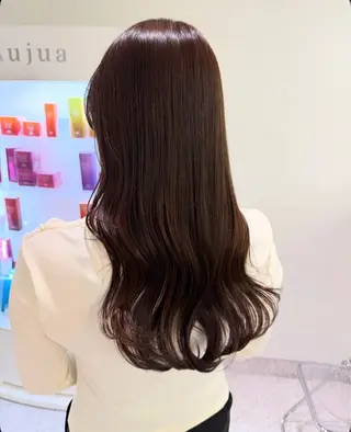 ロング カラー パーマ ヘアアレンジ メンズ 透明感カラー／ 新潟万代/池野里衣のヘアスタイル